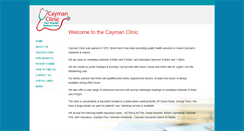 Desktop Screenshot of caymanclinic.ky